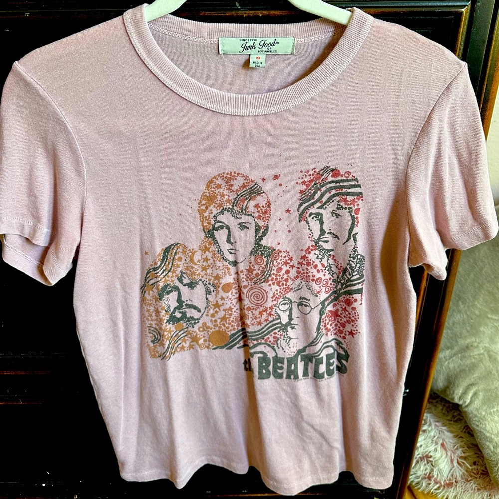 Pink Beatles T-Shirt - Small